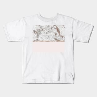 Gleaming rose gold blush Kids T-Shirt